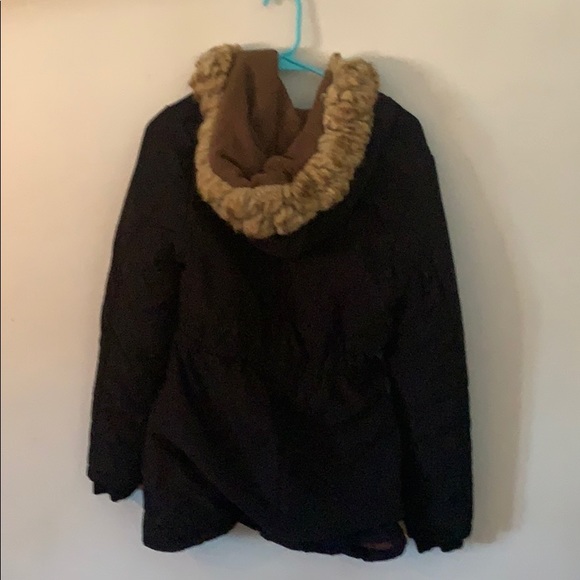 Fur lined jacket with hoodie - Picture 2 of 2